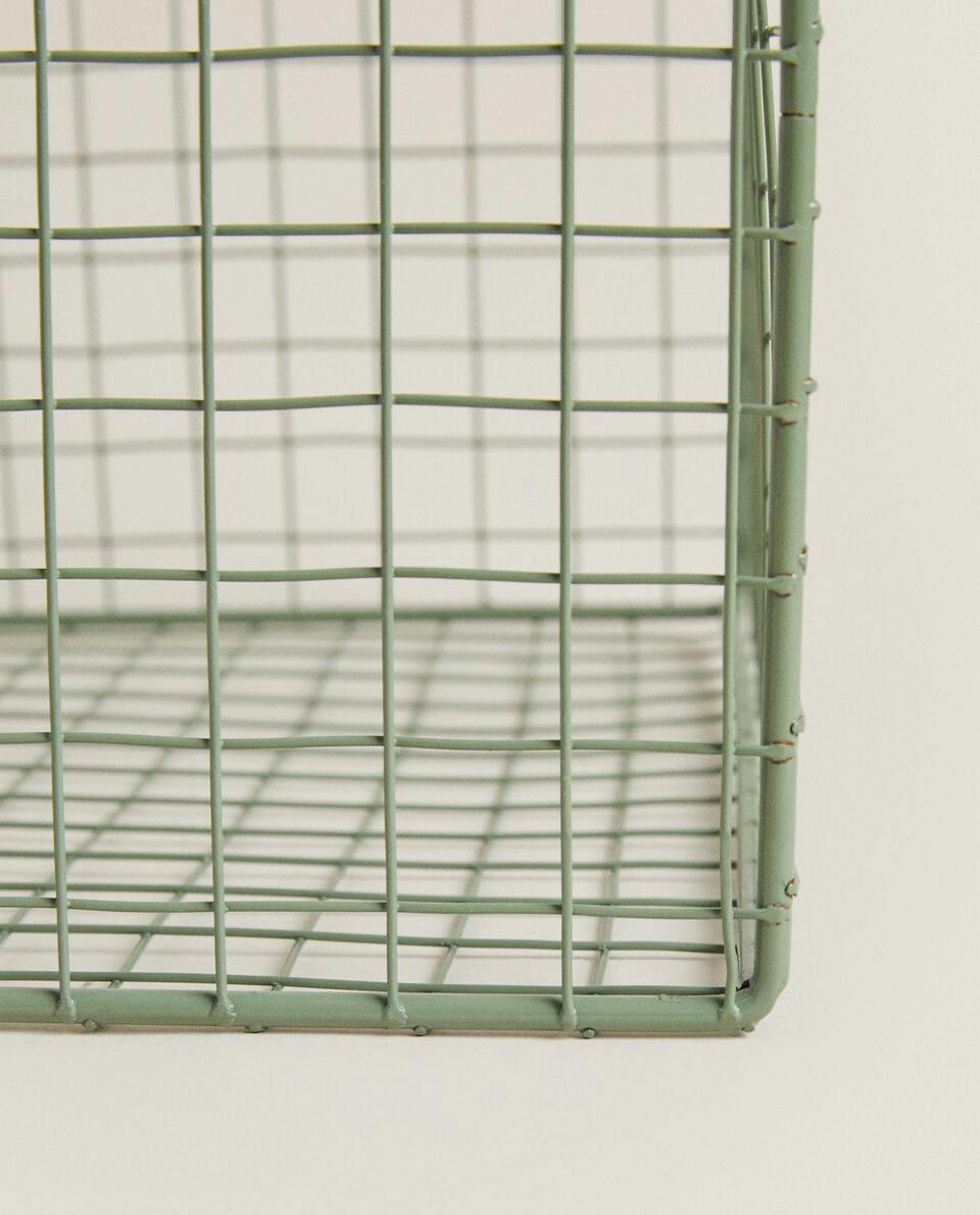 METAL BASKET WITH LID