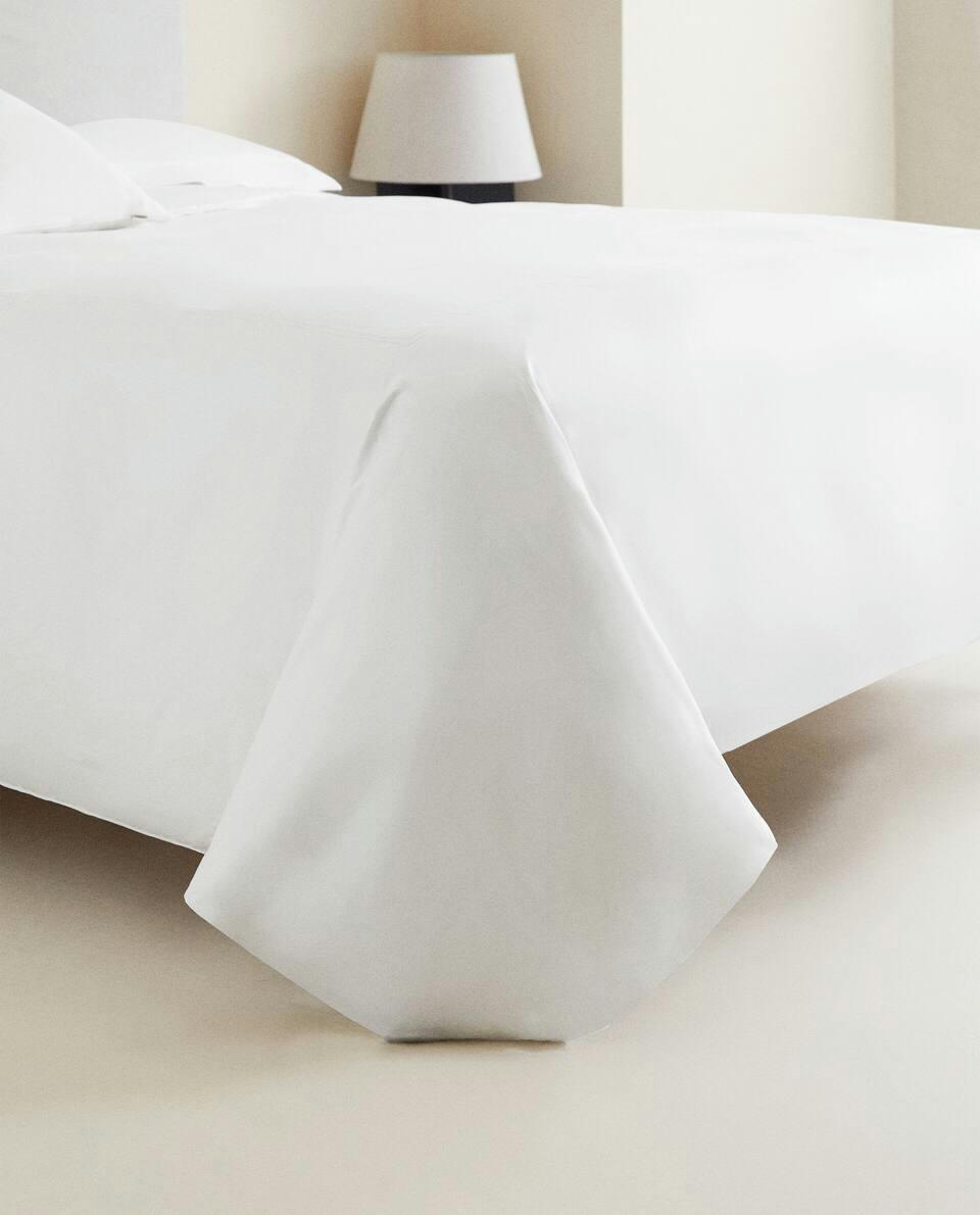 (500 THREAD COUNT) SATEEN DUVET COVER WITH DOUBLE HEMSTITCHING