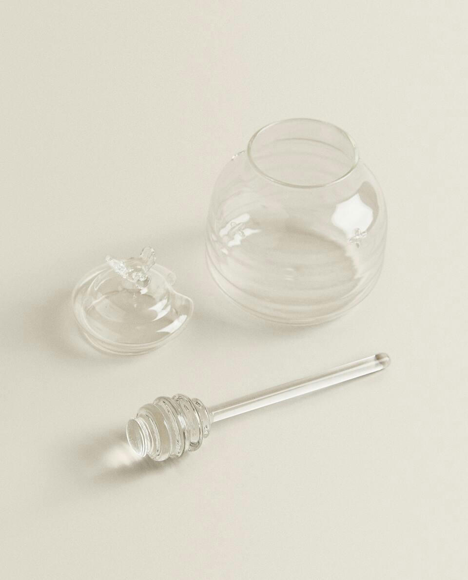 BUMBLEBEE BOROSILICATE GLASS HONEY JAR