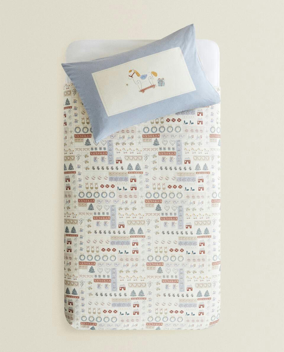 CHRISTMAS CHILDREN’S FLANNEL DUVET COVER