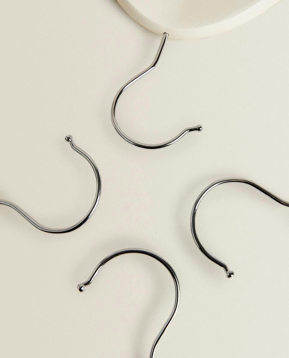 OYSTER WHITE WOODEN HANGER (PACK OF 4)