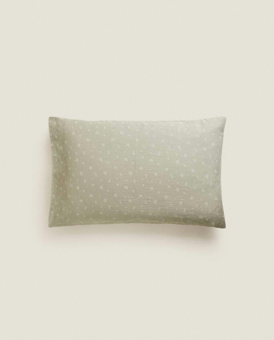 CLOVER COTTON MUSLIN PILLOWCASE