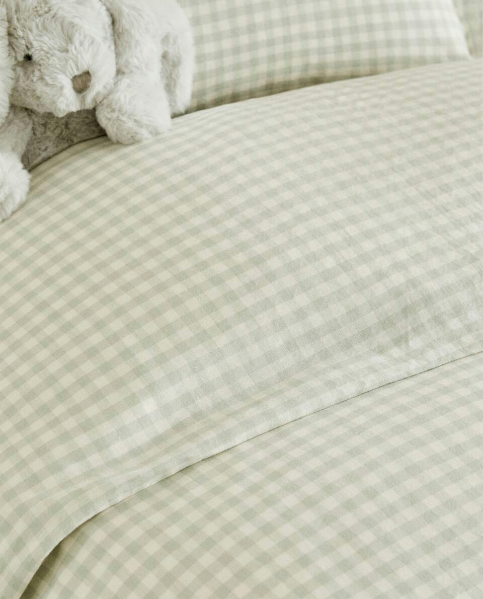 CHECK DUVET COVER