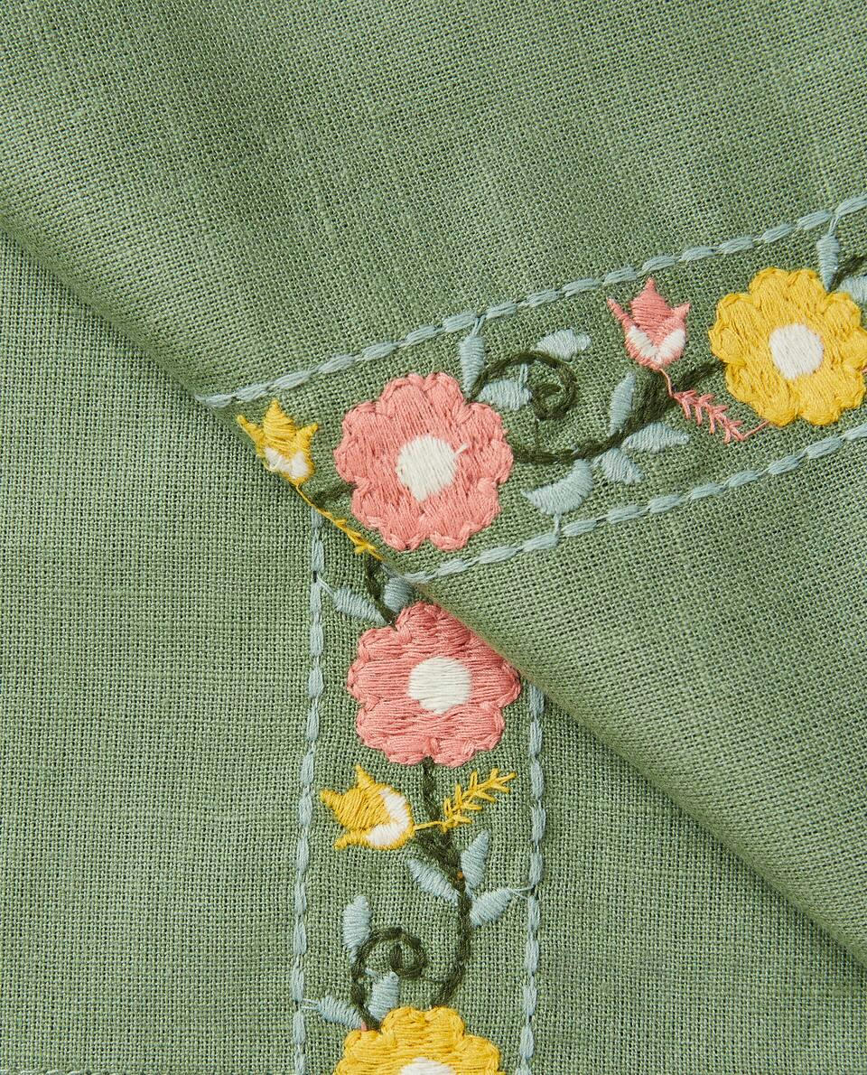 EMBROIDERED COTTON NAPKINS (PACK OF 2)