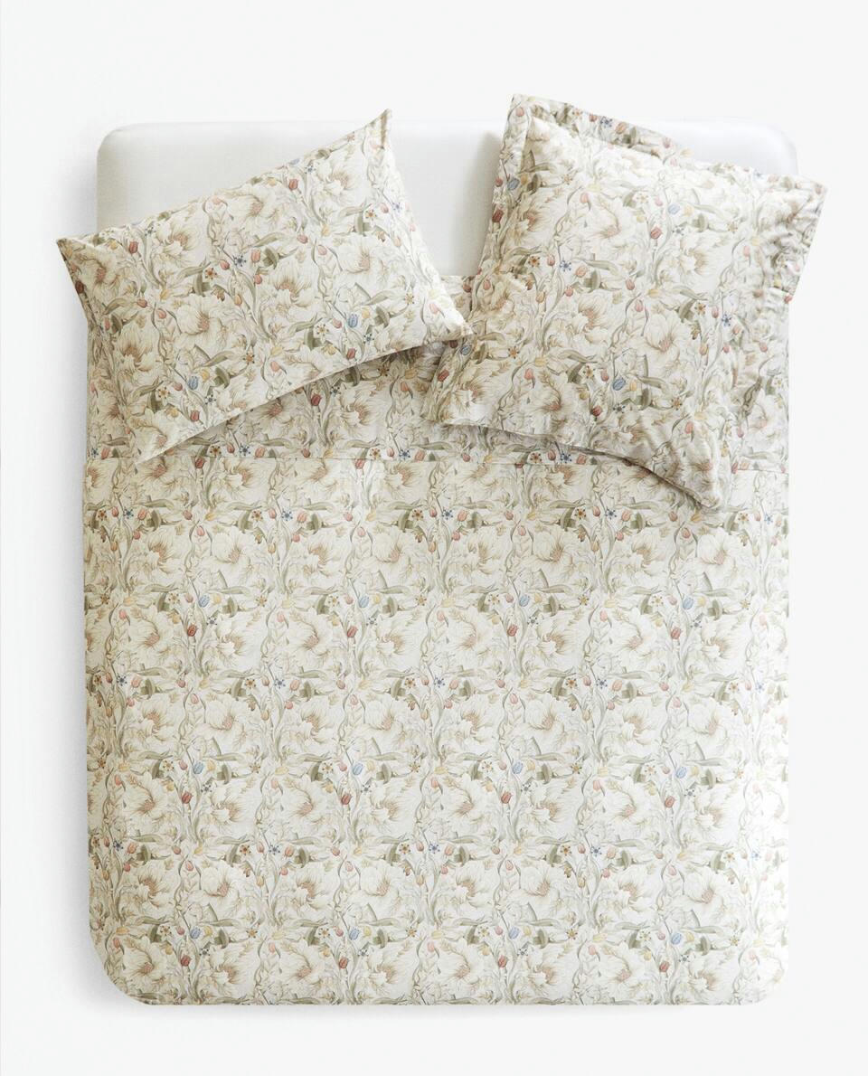 FLORAL PRINT DUVET COVER