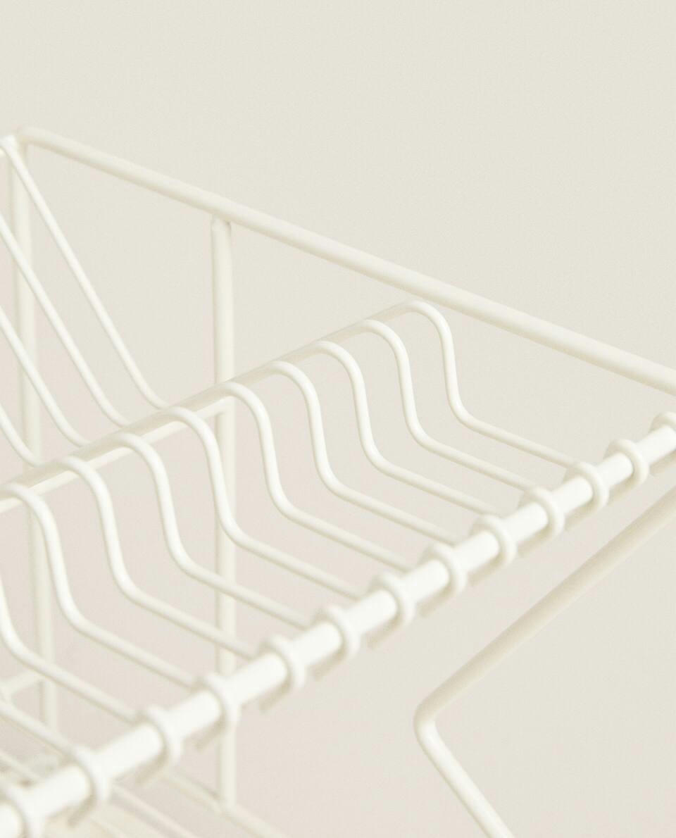 METAL DISH RACK WITH TRAY