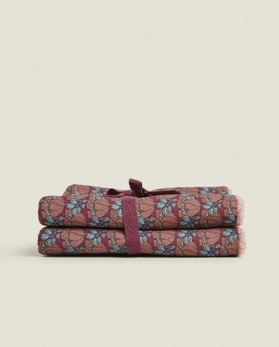 PACK OF CHILDREN’S MADE WITH LIBERTY FABRIC MUSLIN CLOTHS (PACK OF 2)