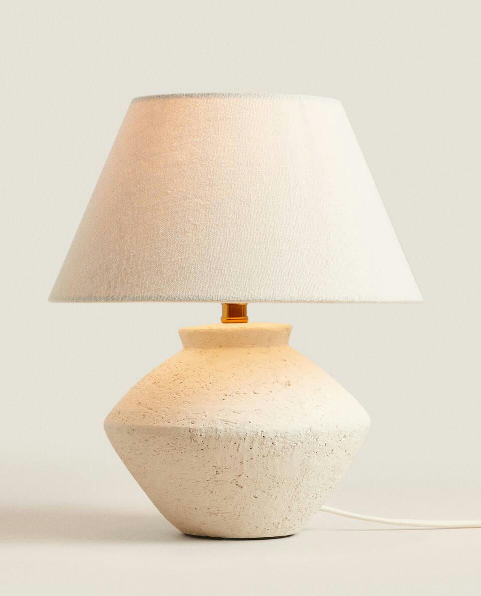 SMALL EARTHENWARE BASE LAMP