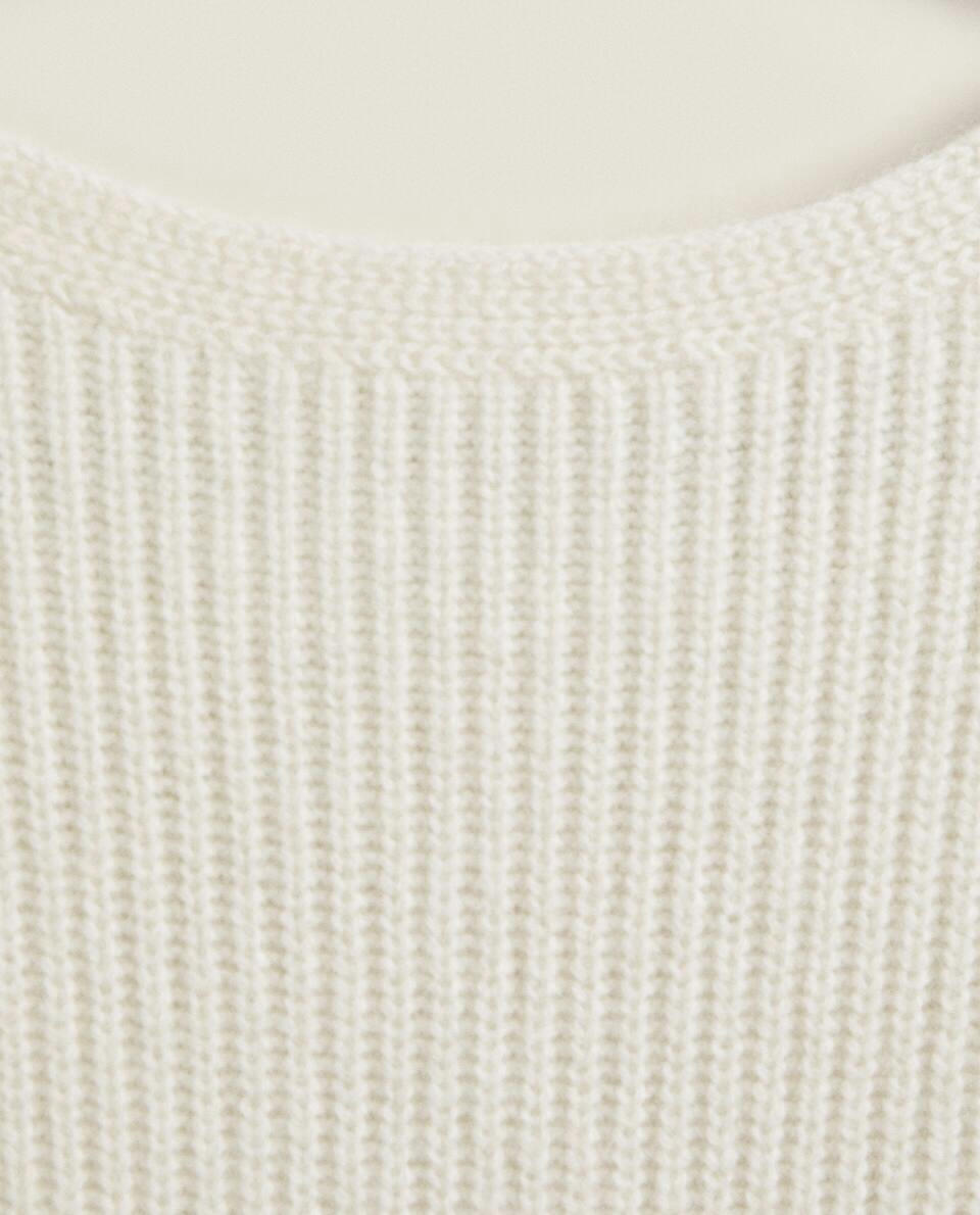 RIBBED CASHMERE SWEATER
