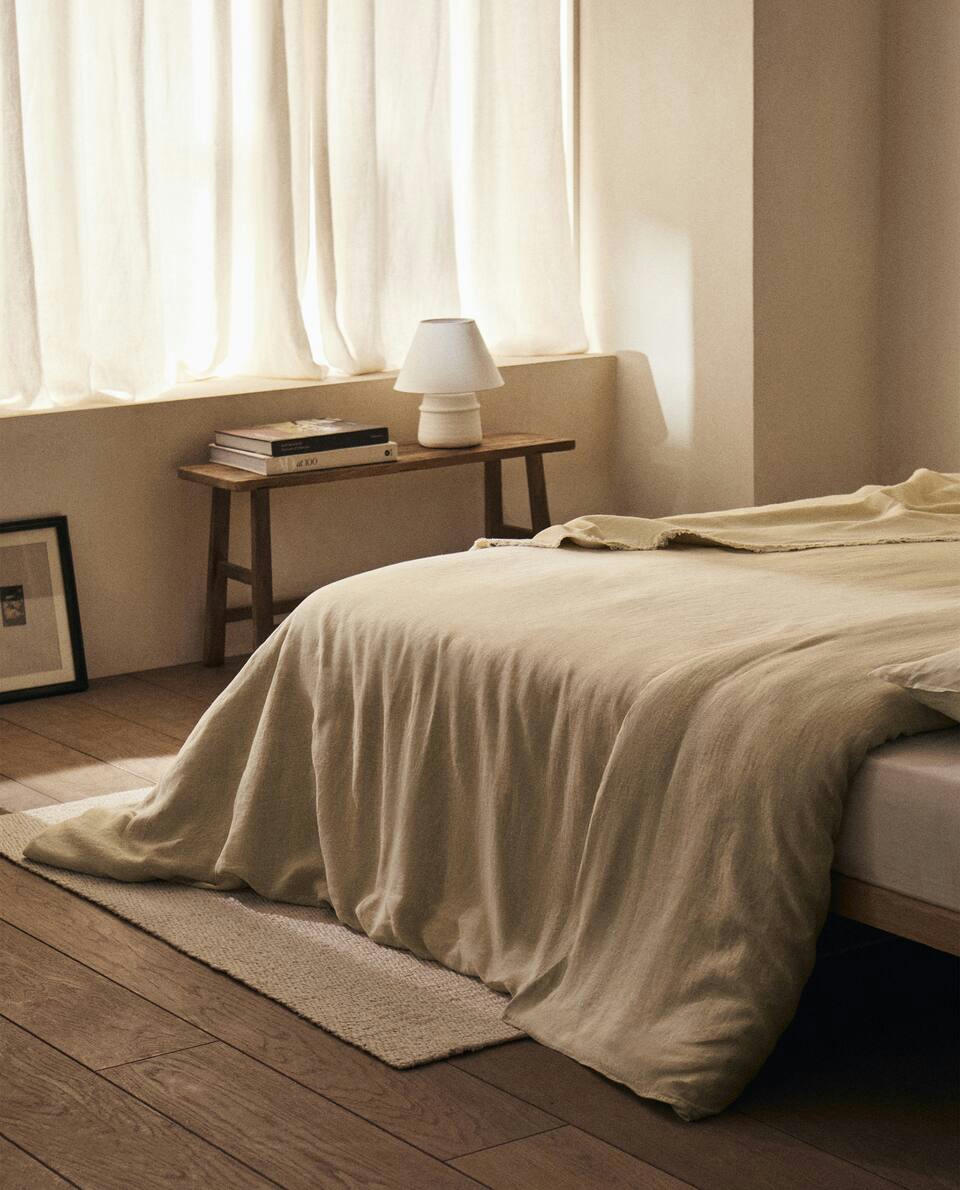 (140 GxM2) WASHED LINEN DUVET COVER