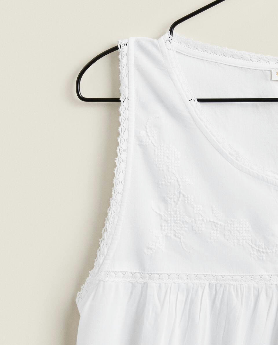 EMBROIDERED NIGHTDRESS