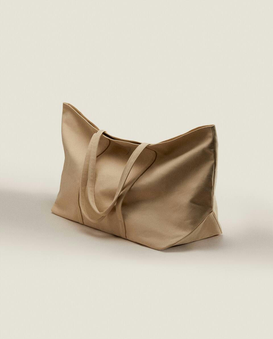 LARGE FABRIC TOTE BAG
