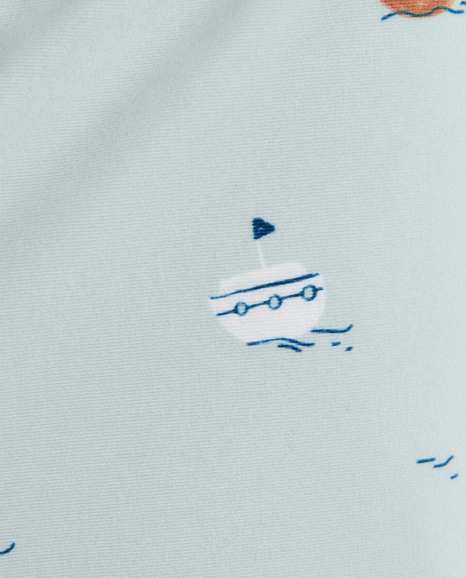 BOAT PRINT SWIMMING TRUNKS