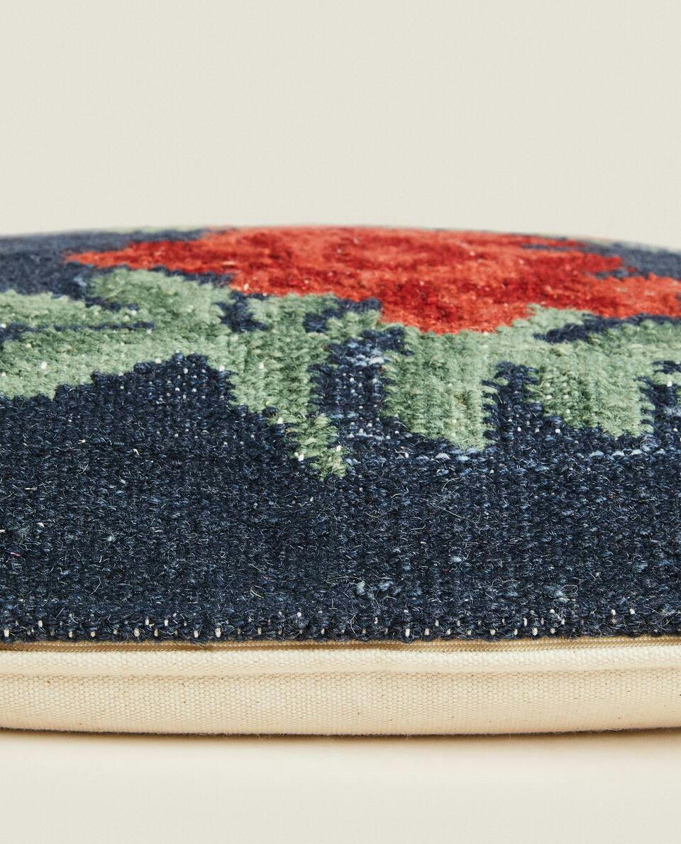 FLORAL PRINT CUSHION COVER