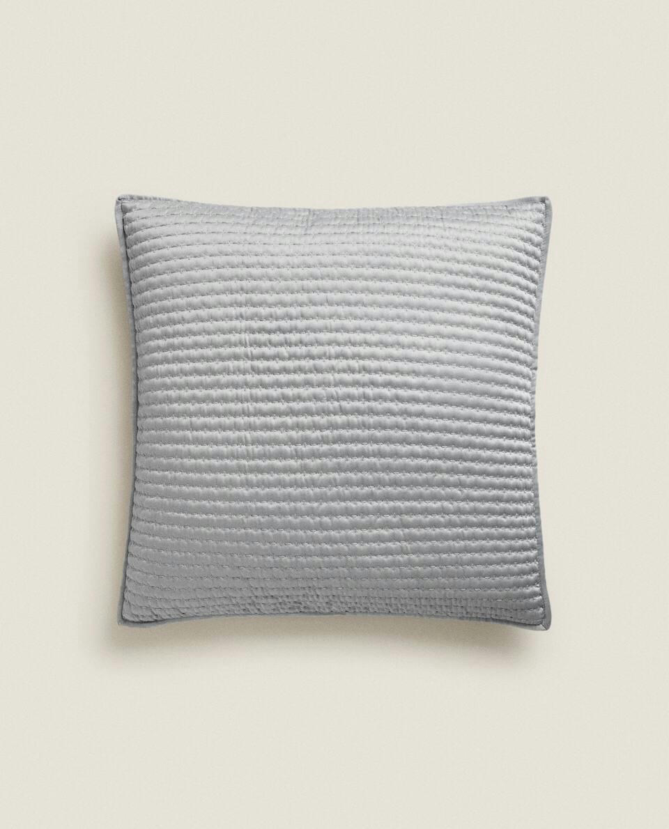 CUSHION COVER WITH TOPSTITCHING