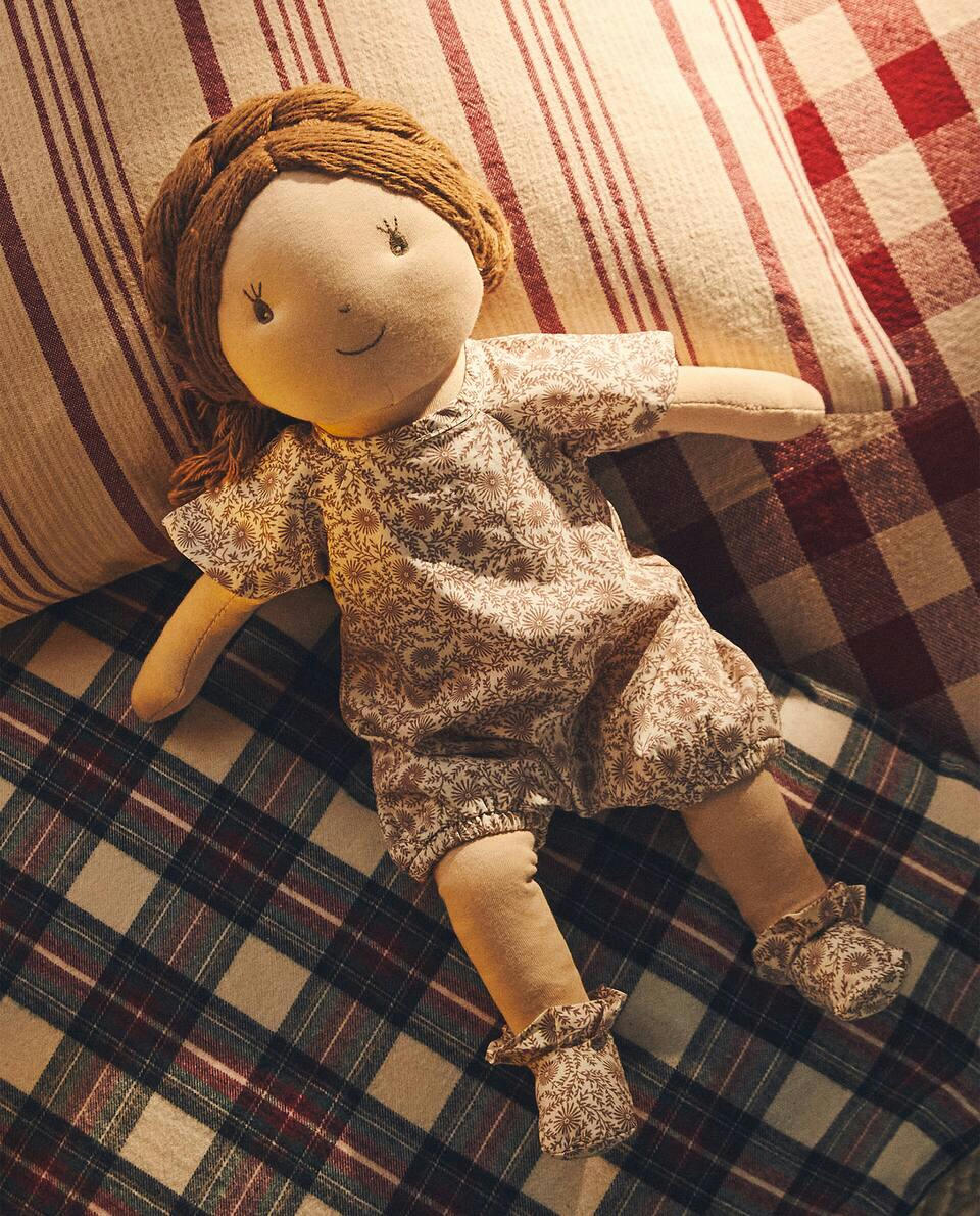 DOLL DRESS AND BOOTIES SET