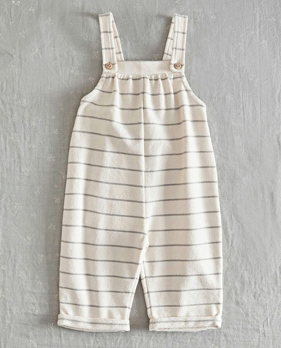 STRIPED DUNGAREES