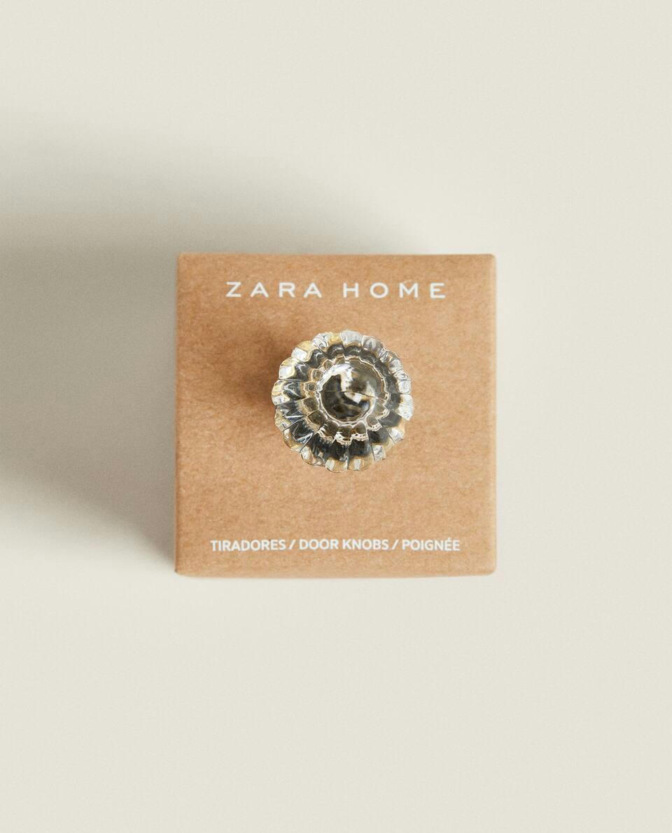 ACRYLIC FLOWER DOOR KNOB (PACK OF 2)