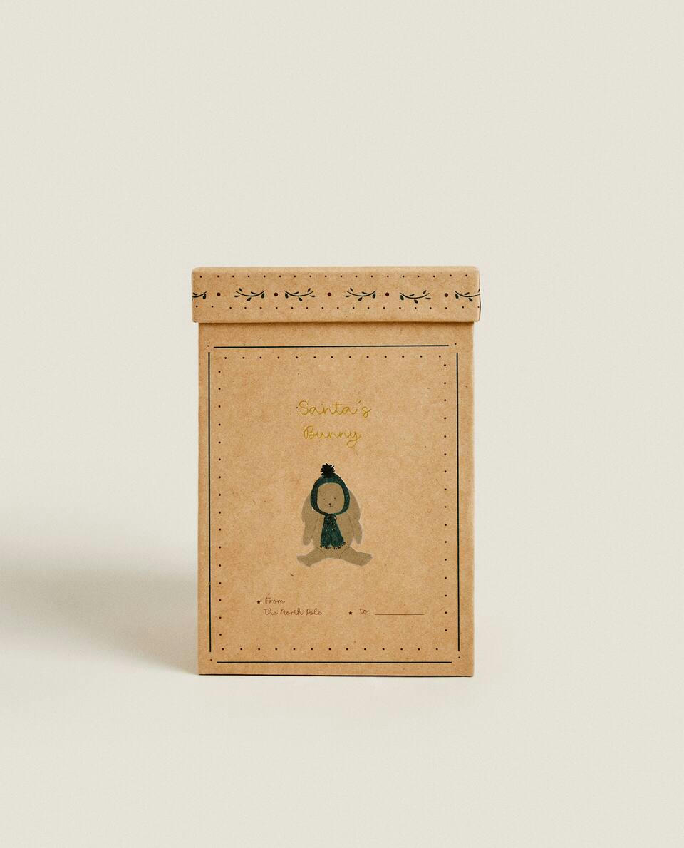 CHILDREN’S SMALL CHRISTMAS BUNNY SOFT TOY