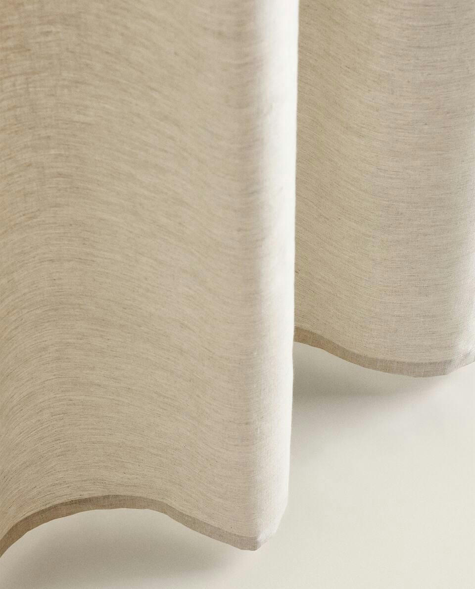 LINEN SHOWER CURTAIN