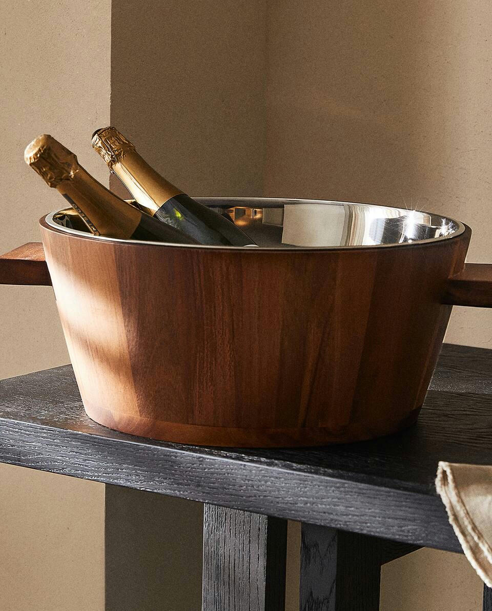 WOODEN BOTTLE COOLER