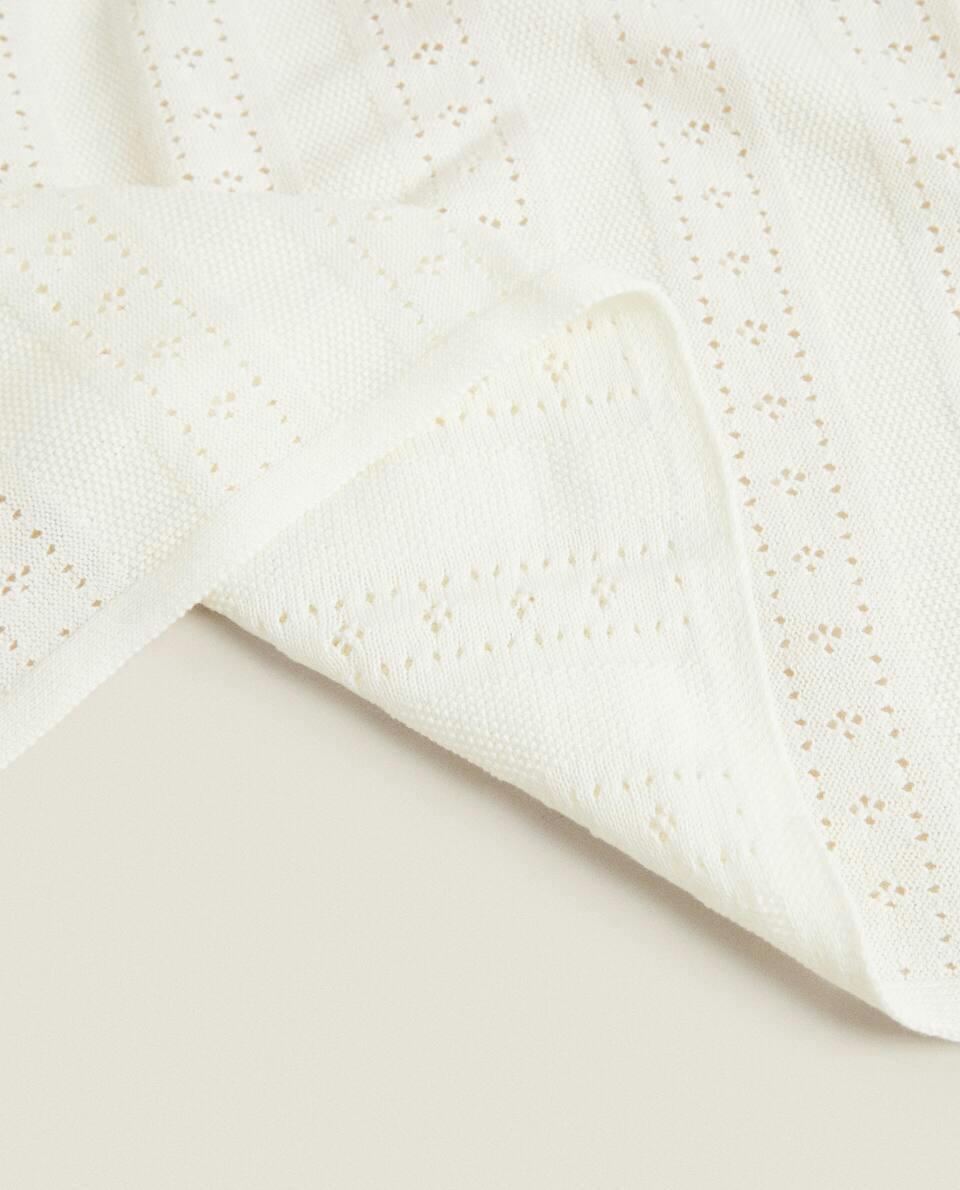 POINTELLE COTTON BLANKET