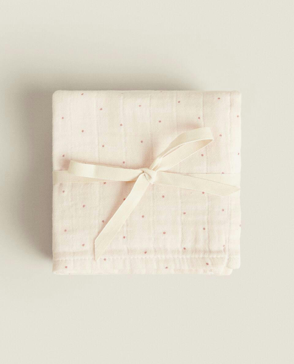 CHILDREN’S MULTICOLOURED MUSLIN CLOTHS (PACK OF 3)