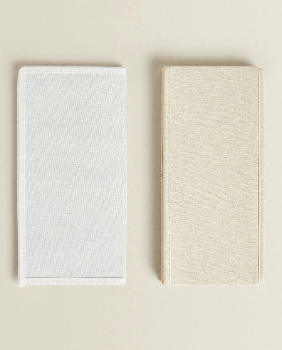 FOLDABLE COTTON STORAGE BOX