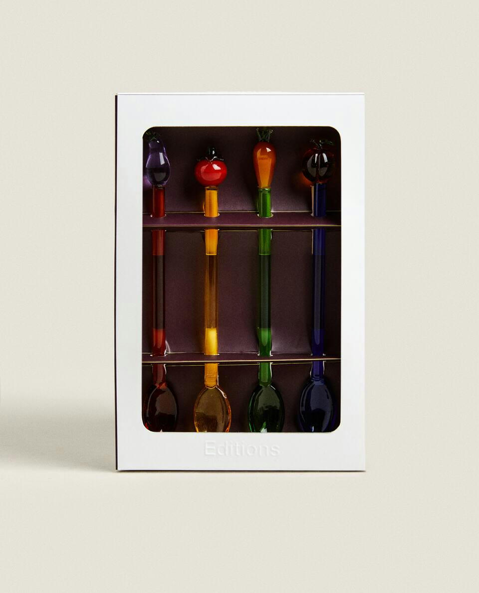 PACK OF PLANT DESSERT SPOONS (PACK OF 4)