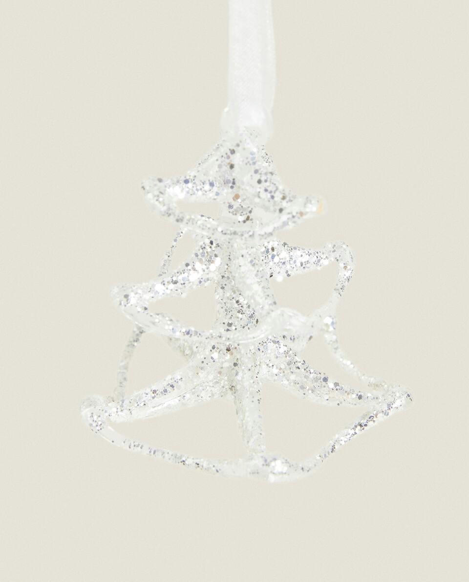 GLASS CHRISTMAS TREE DECORATION