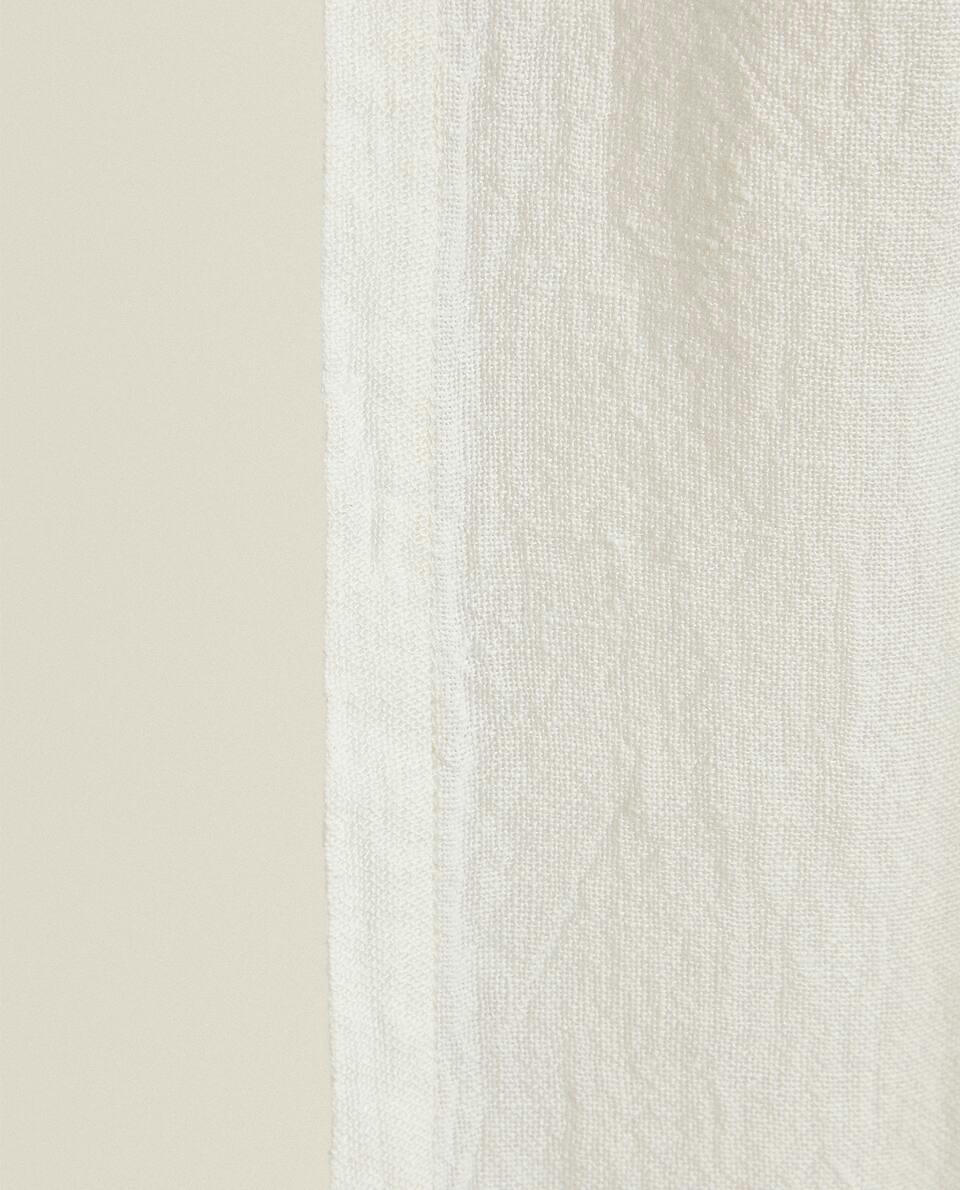 WHITE LINEN CURTAIN