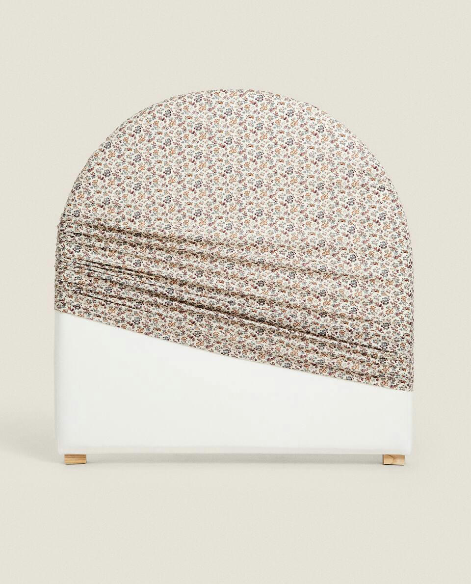 FLORAL PRINT FABRIC CHILDREN'S HEADBOARD