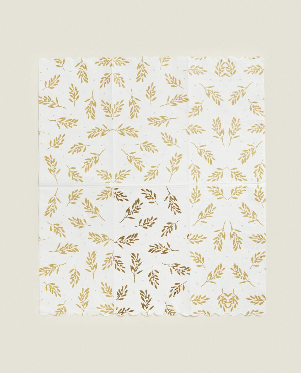 CHRISTMAS BRANCHES PAPER NAPKINS (PACK OF 30)