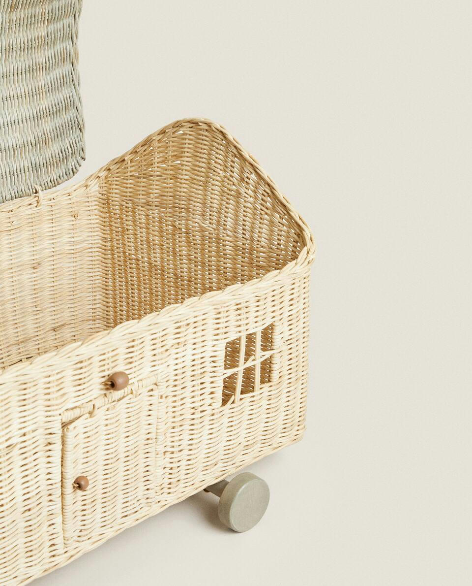 KIDS’ HOUSE BASKET WITH WHEELS