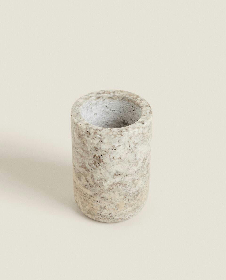 GREY MARBLE BATHROOM SET