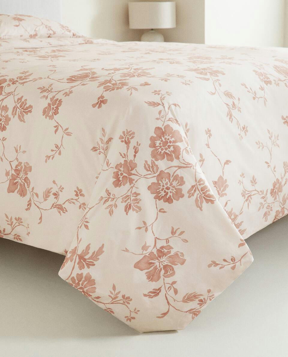 FLORAL PRINT DUVET COVER