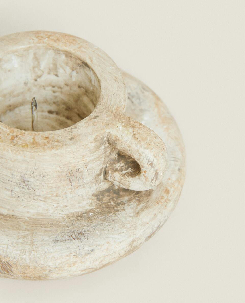 STONEWARE CANDLESTICK