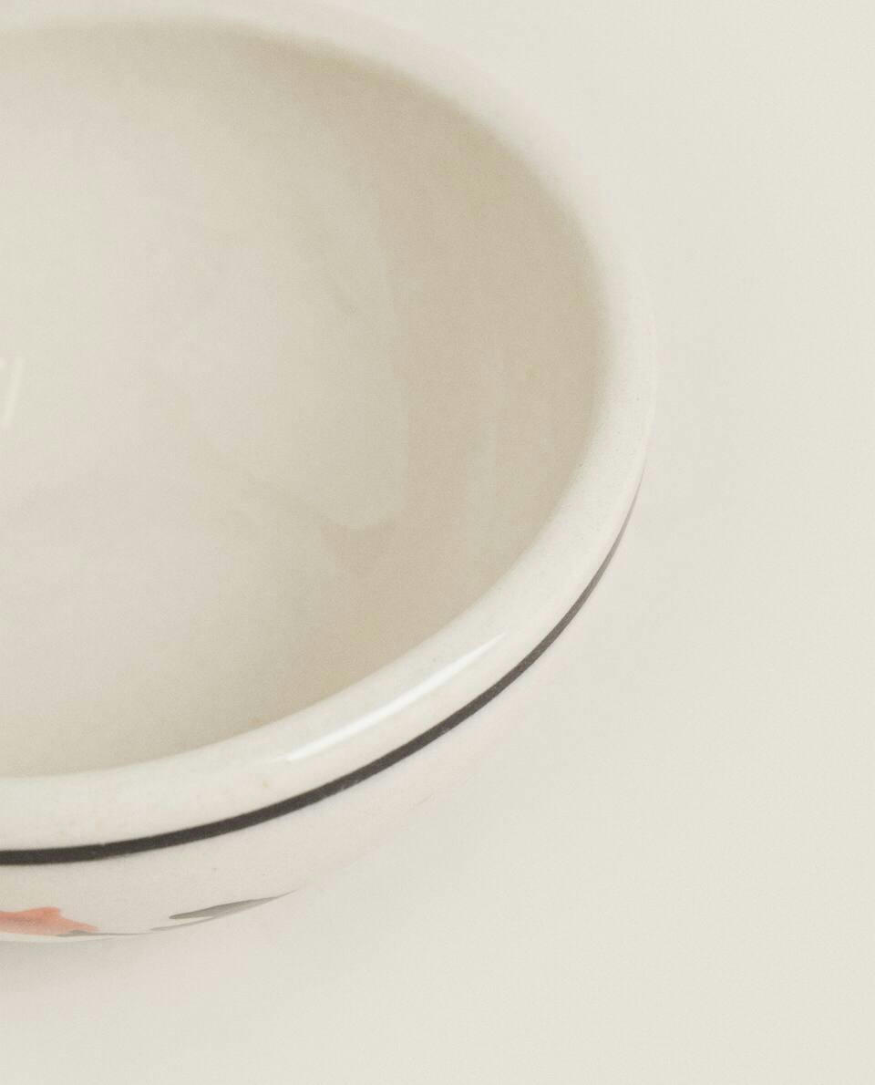 PAINTED FLORAL MINI BOWL