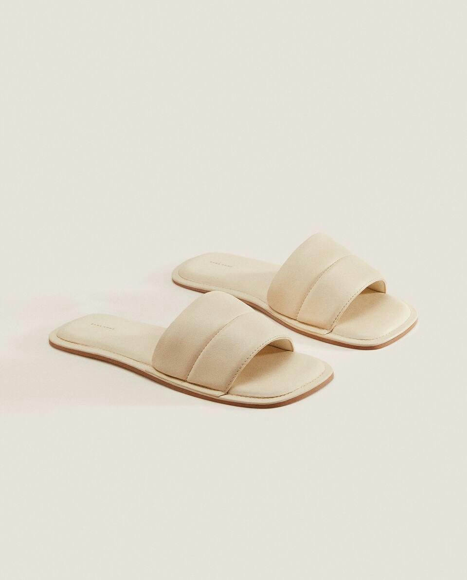 LEATHER SLIDER SLIPPERS
