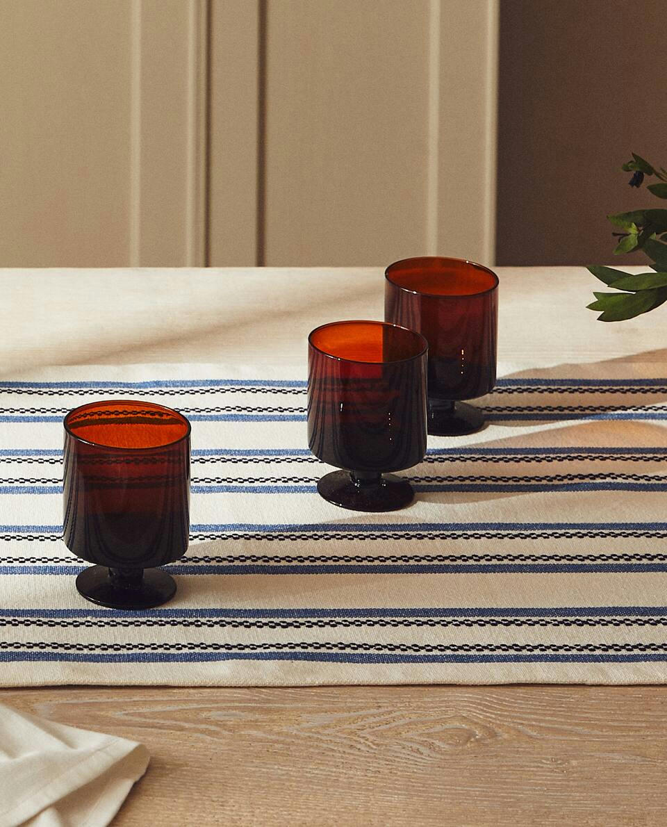 STRIPED COTTON TABLE RUNNER