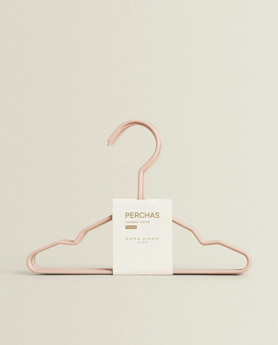 RUBBERISED BABY HANGER (PACK OF 6)