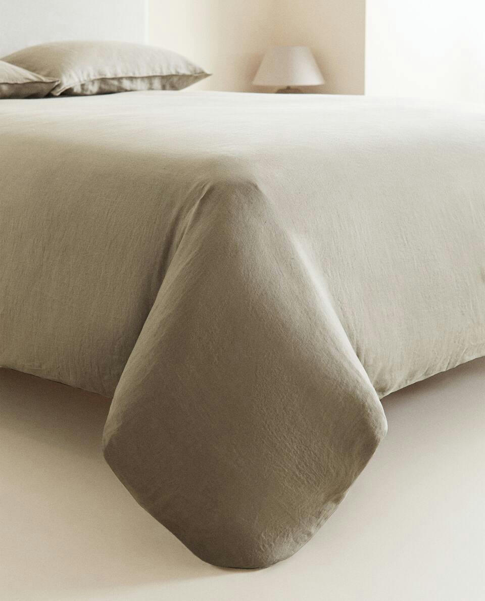 (140 GxM2) WASHED LINEN DUVET COVER