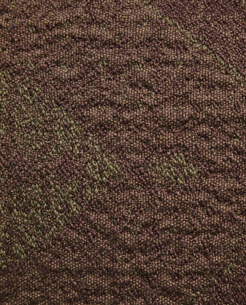 GEOMETRIC WOOL BLEND CUSHION COVER