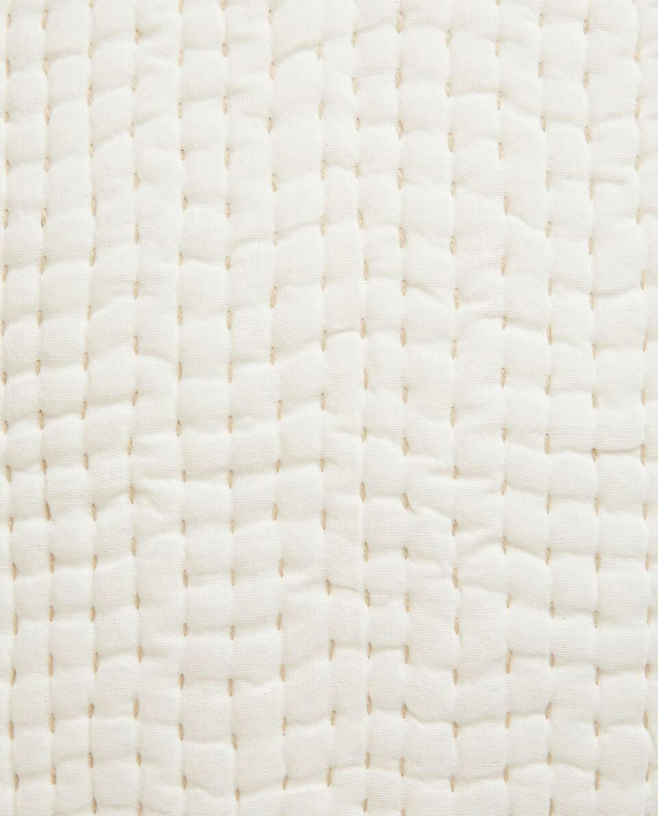 CUSHION COVER WITH TOPSTITCHING