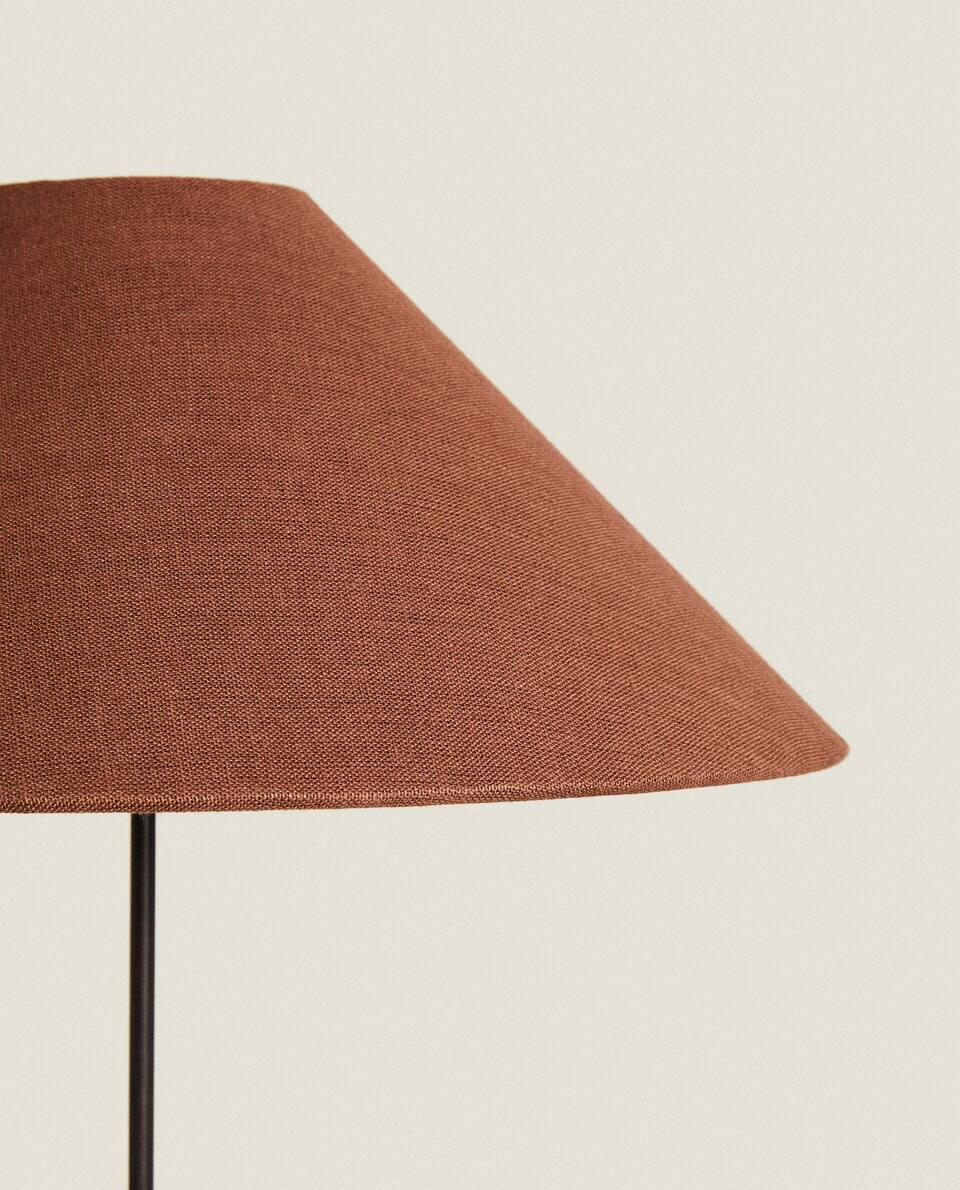 ADJUSTABLE FLOOR LAMP WITH LINEN LAMPSHADE