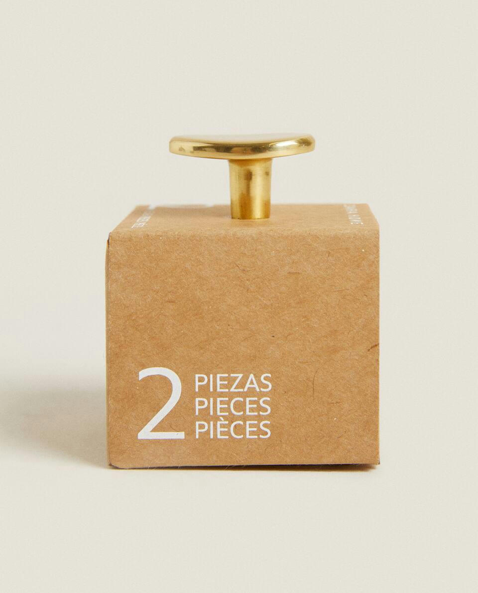 GOLD DOOR KNOB (PACK OF 2)