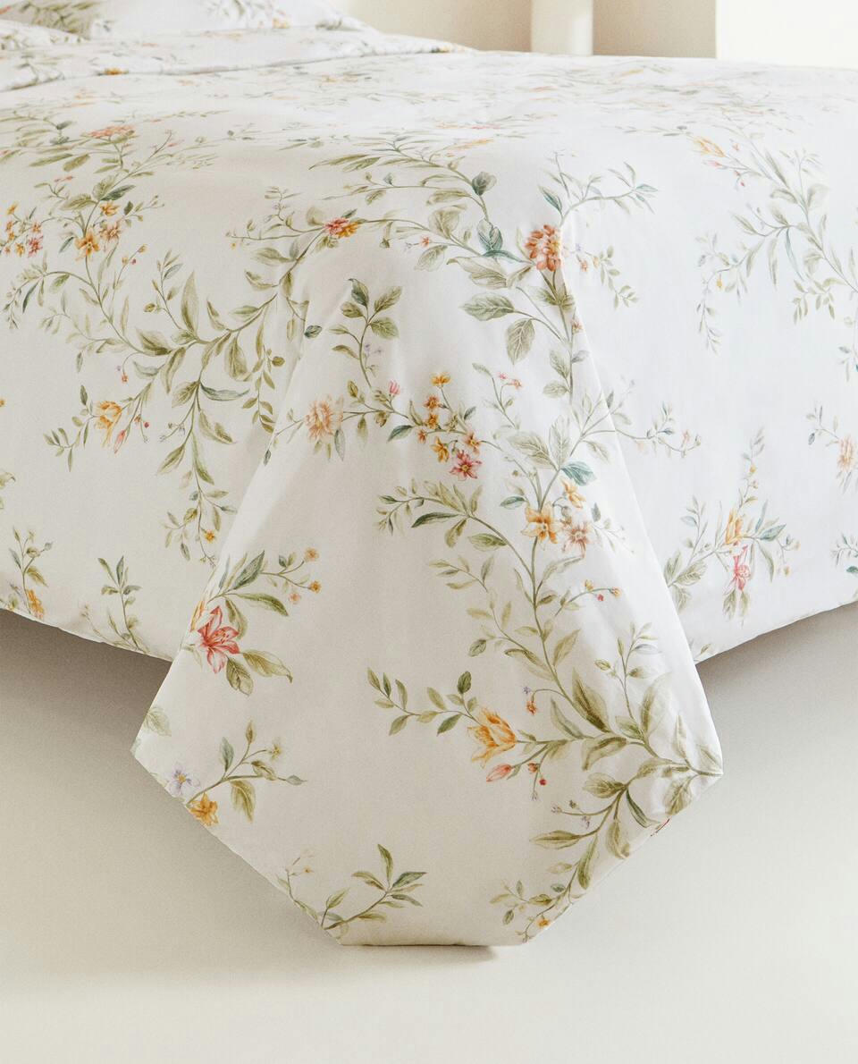 FLORAL PRINT DUVET COVER