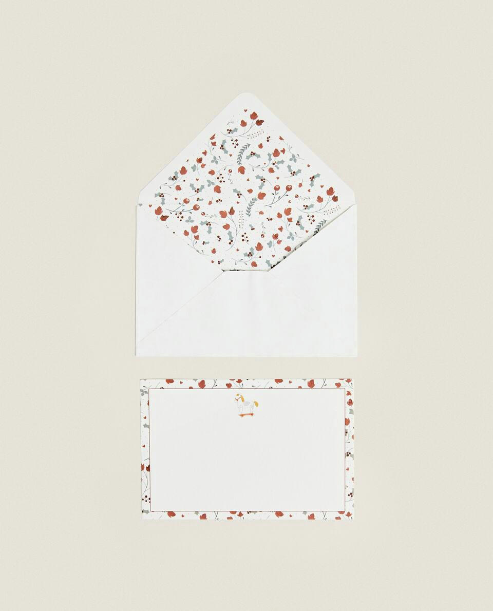 PACK OF CHILDREN’S POSTCARDS WITH CHRISTMAS BUNNY (PACK OF 6)