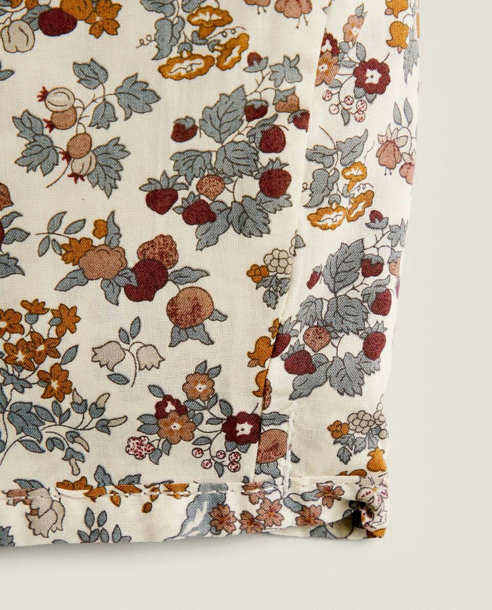 FLORAL PRINT FABRIC CHILDREN'S BONNET