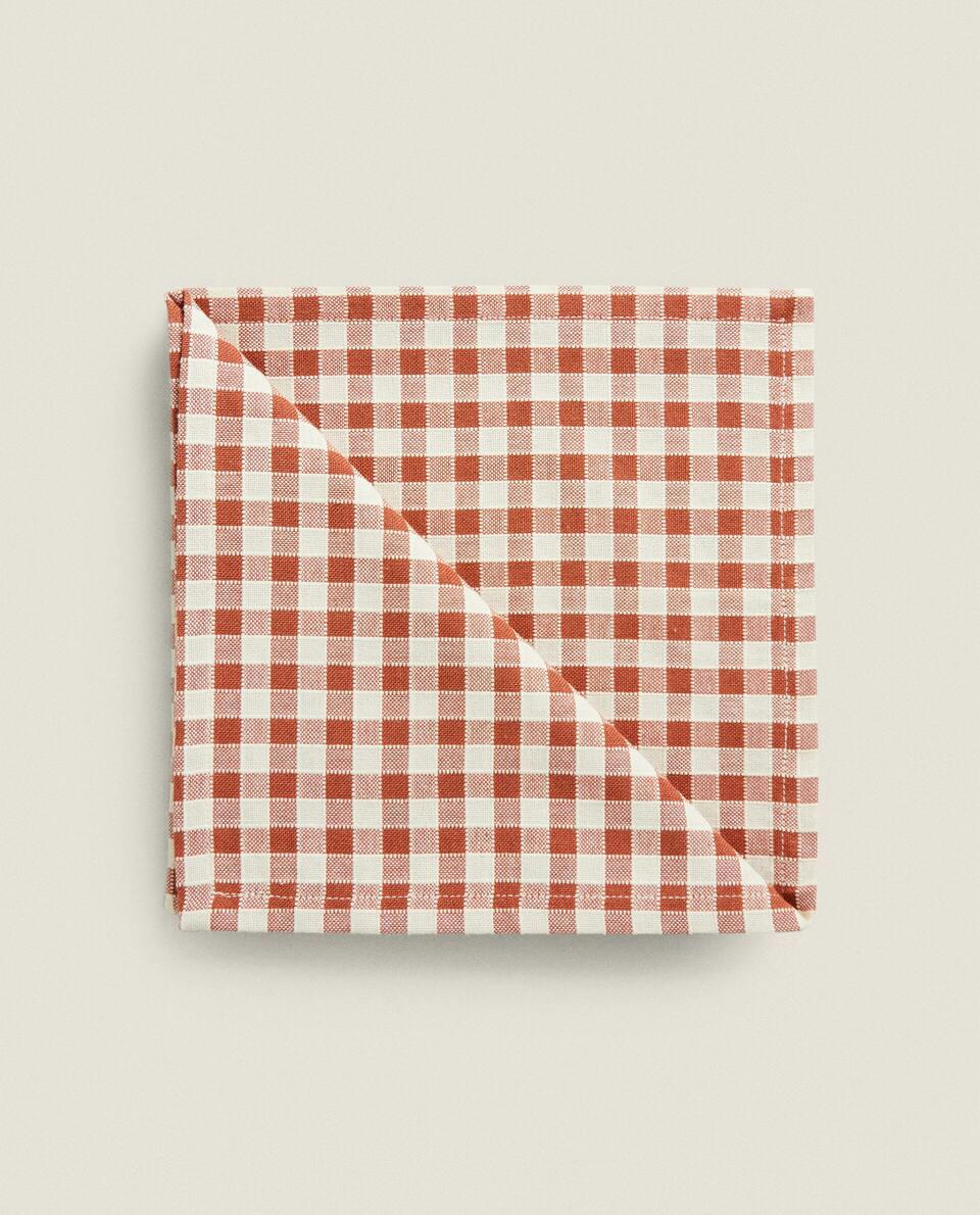 GINGHAM COTTON NAPKINS (PACK OF 2)